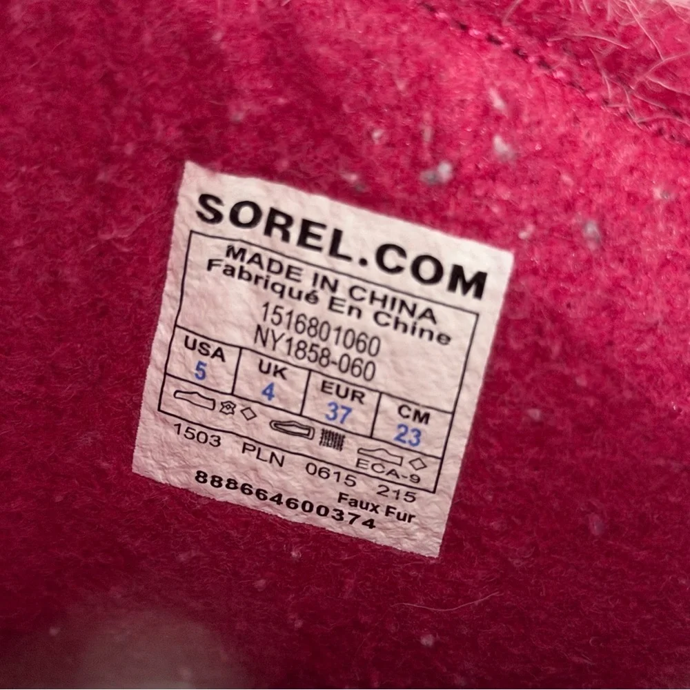 Sorel Grey/Pink Joan Of Artic Winter Boots